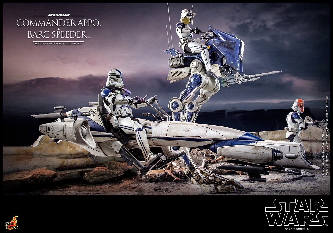 Star Wars: The Clone Wars - Commander Appo & BARC Speeder image 5