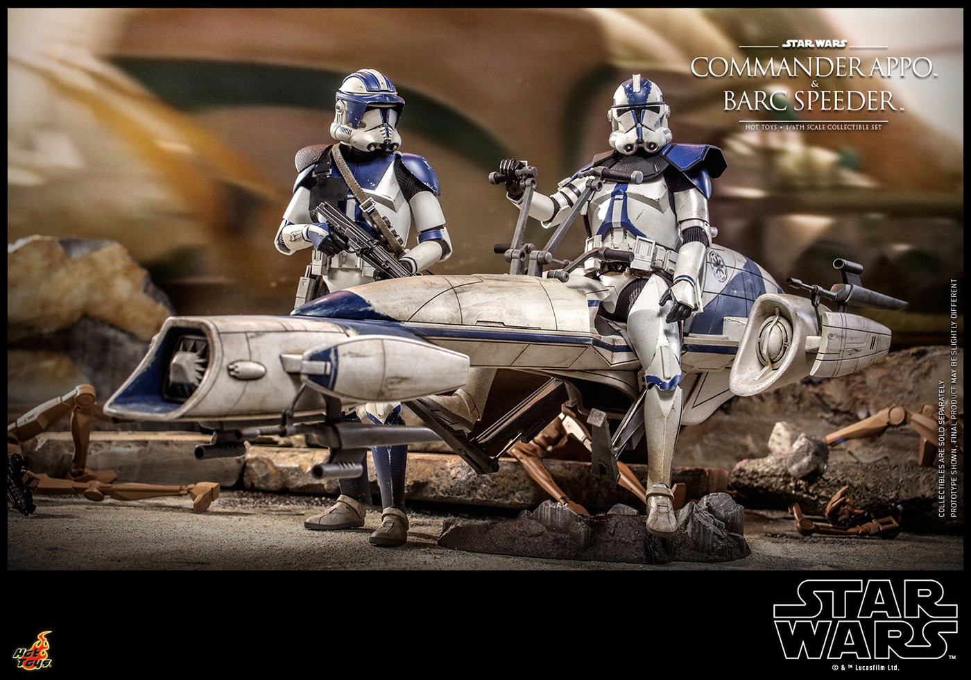 Star Wars: The Clone Wars - Commander Appo & BARC Speeder image 6