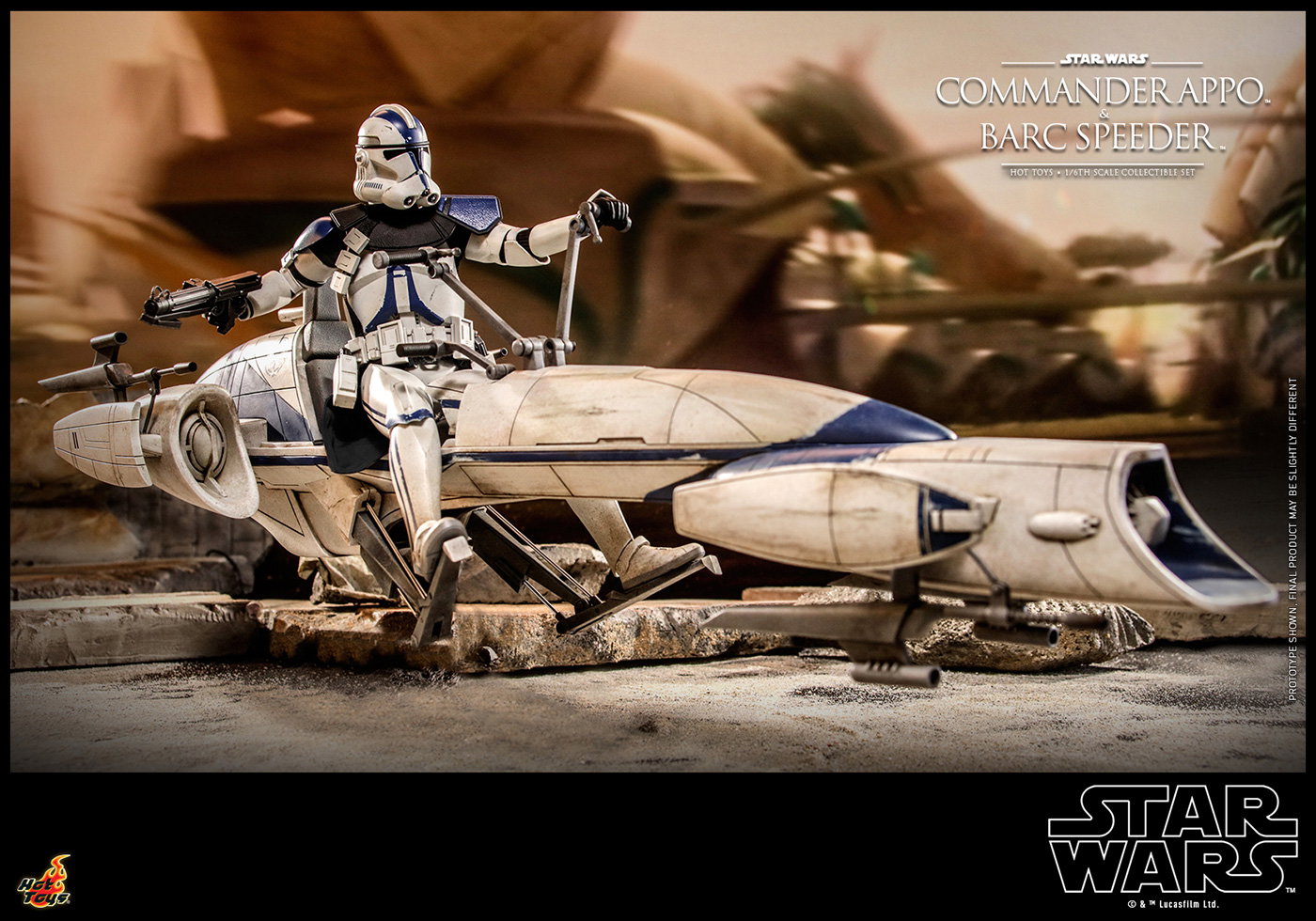 Star Wars: The Clone Wars - Commander Appo & BARC Speeder image 7
