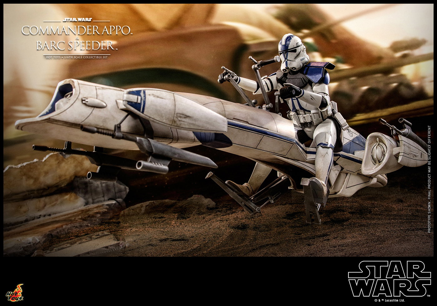 Star Wars: The Clone Wars - Commander Appo & BARC Speeder image 8