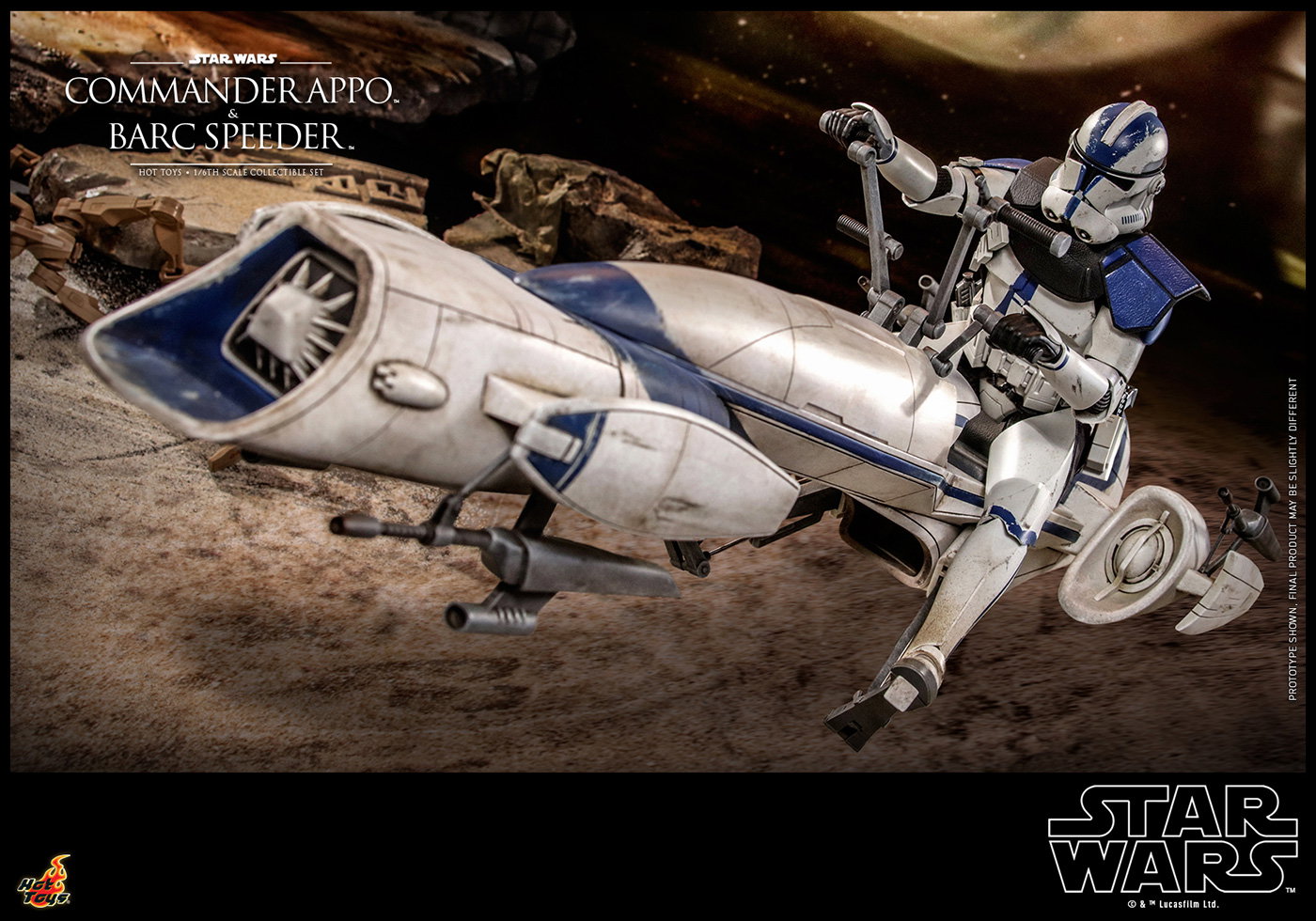 Star Wars: The Clone Wars - Commander Appo & BARC Speeder image 9