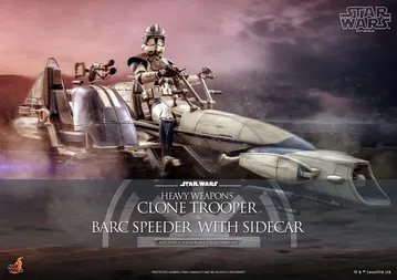 Star Wars: The Clone Wars - Heavy Weapons Clone Trooper & BARC Speeder with Sidecar