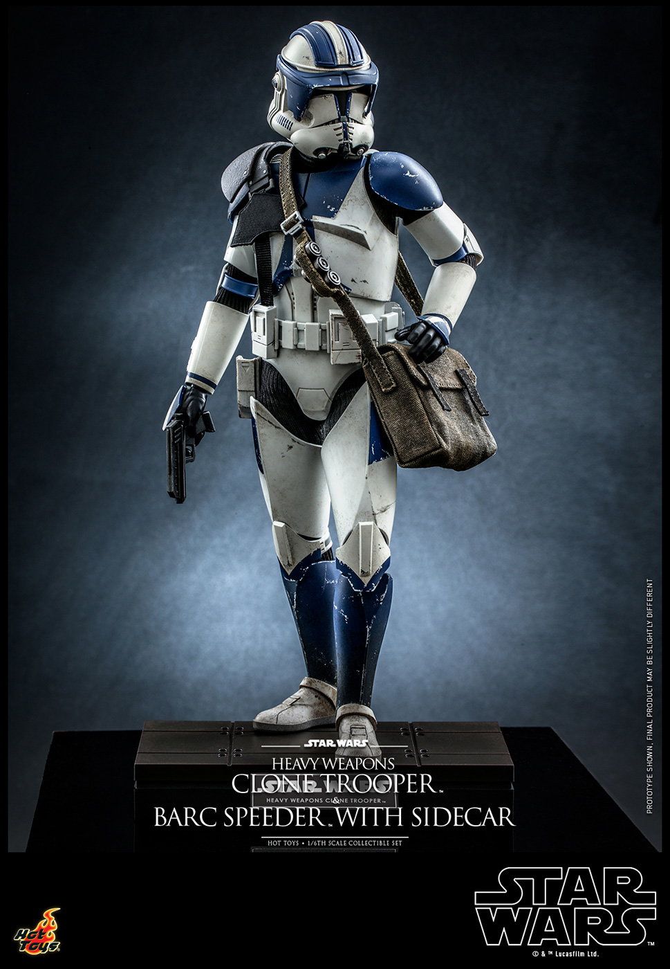 Star Wars: The Clone Wars - Heavy Weapons Clone Trooper & BARC Speeder with Sidecar image 4