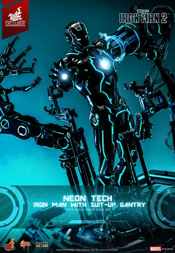 Iron Man 2 - Mark 4 (Neon Tech Version) [With Suit-Up Gantry]