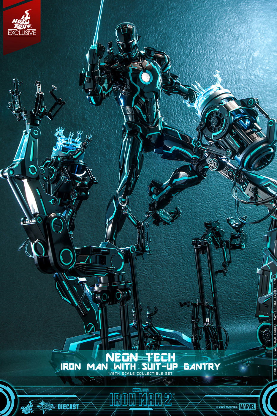 Iron Man 2 - Mark 4 (Neon Tech Version) [With Suit-Up Gantry] image 4