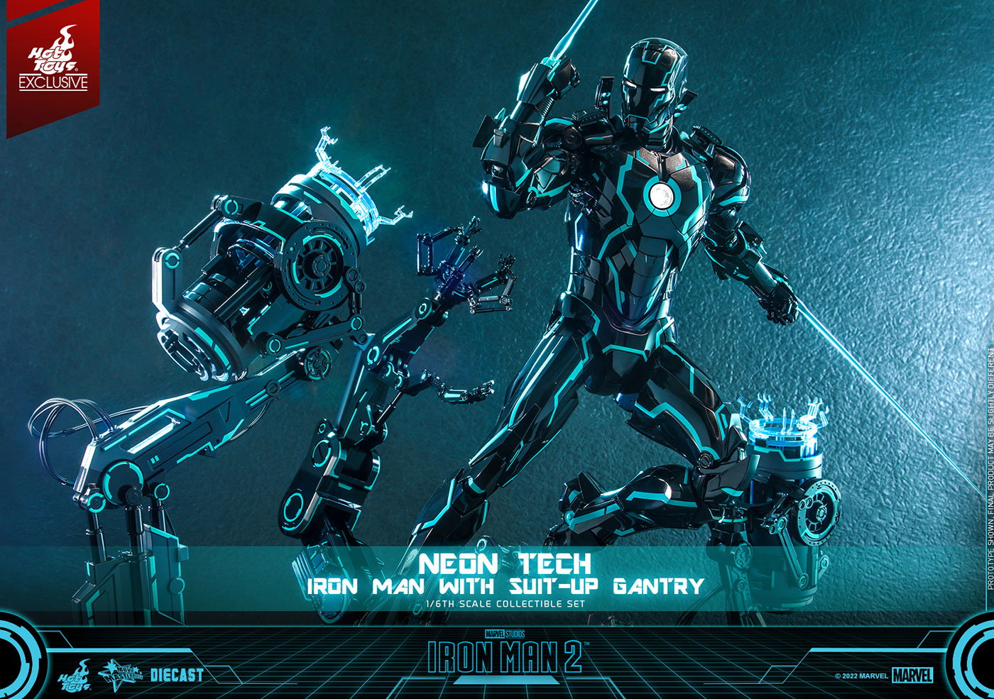Iron Man 2 - Mark 4 (Neon Tech Version) [With Suit-Up Gantry] image 8