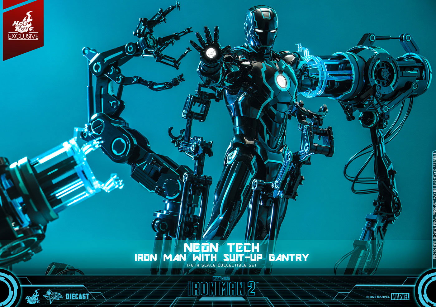 Iron Man 2 - Mark 4 (Neon Tech Version) [With Suit-Up Gantry] image 9