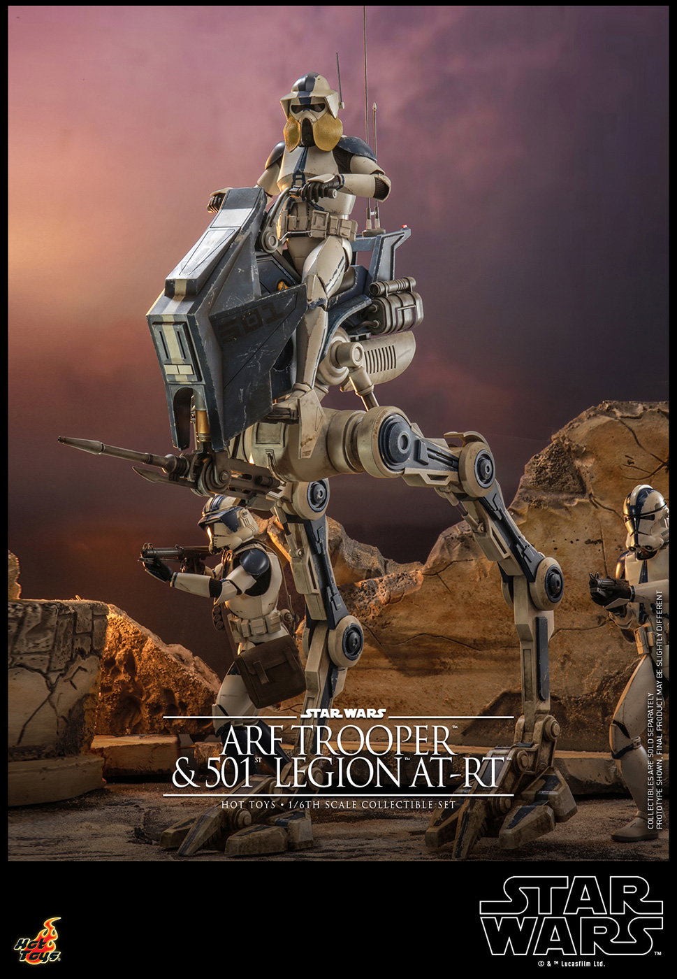 Star Wars: The Clone Wars - ARF Trooper & 501st Legion AT-RT image 2