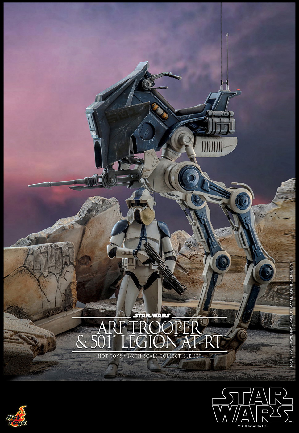Star Wars: The Clone Wars - ARF Trooper & 501st Legion AT-RT image 3