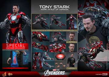 Avengers - Tony Stark (Mark 7 Suit Up Version) [With Bonus Accessory]