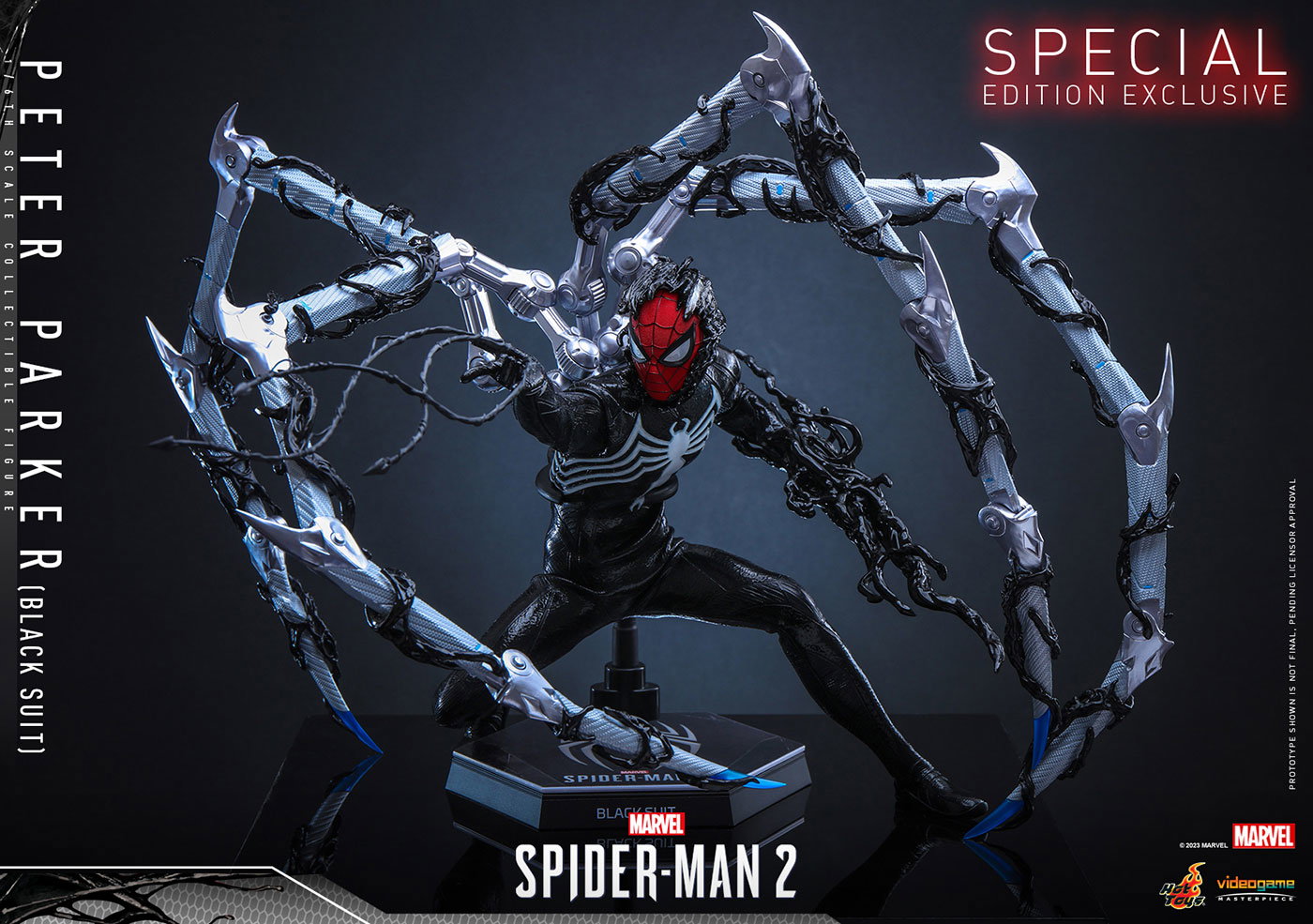Marvel's Spider-Man 2 - Peter Parker (Black Suit) [With Bonus Accessory] image 4