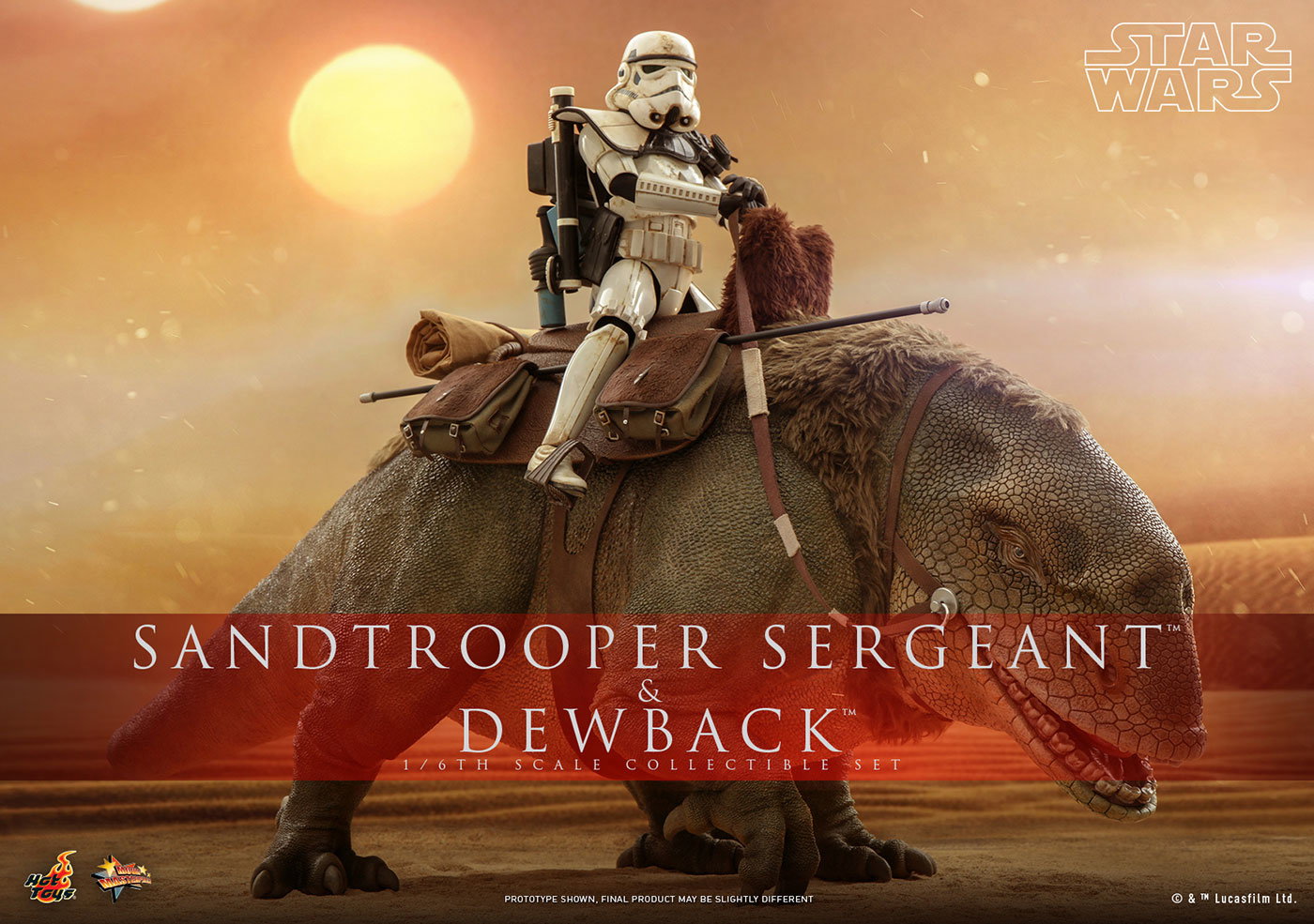 Star Wars / Episode IV A New Hope - Sandtrooper Sergeant & Dewback Set image 1