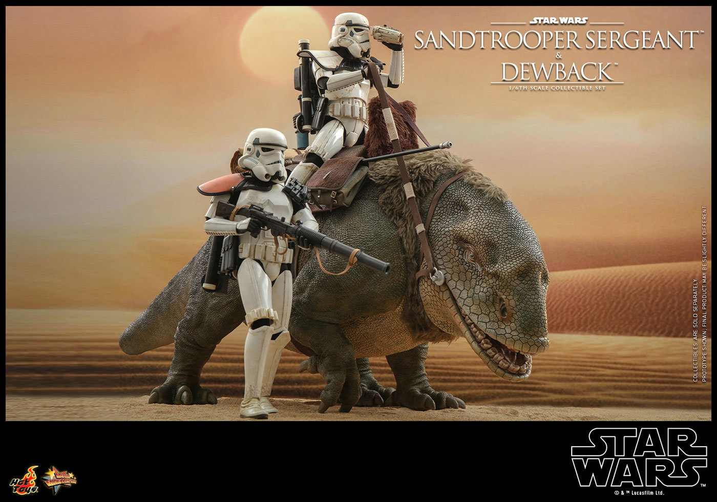 Star Wars / Episode IV A New Hope - Sandtrooper Sergeant & Dewback Set image 10