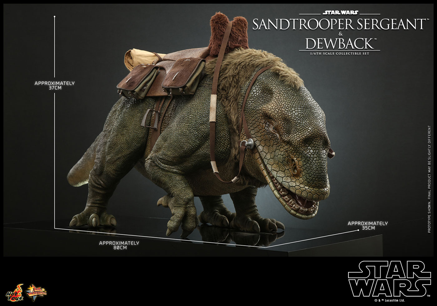 Star Wars / Episode IV A New Hope - Sandtrooper Sergeant & Dewback Set image 4