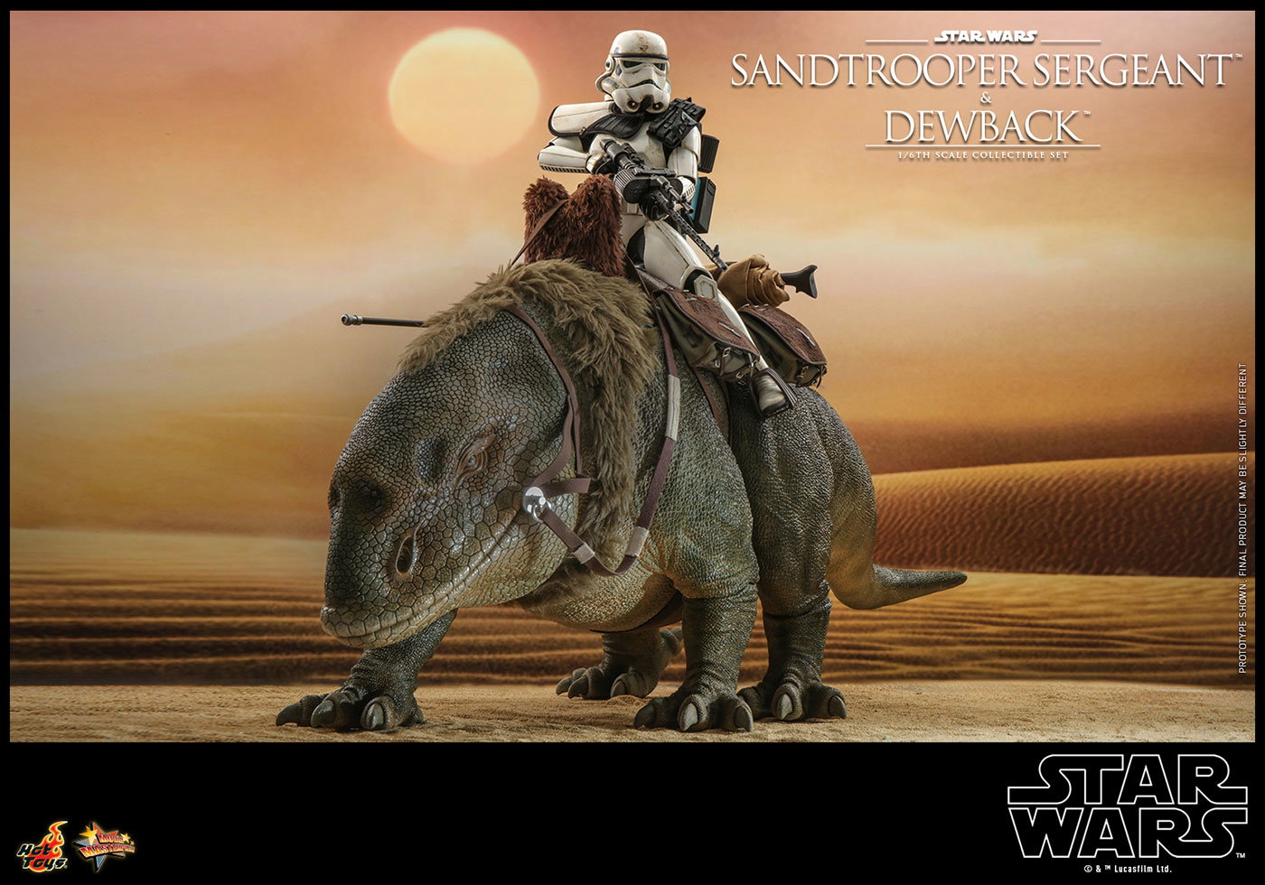 Star Wars / Episode IV A New Hope - Sandtrooper Sergeant & Dewback Set image 5