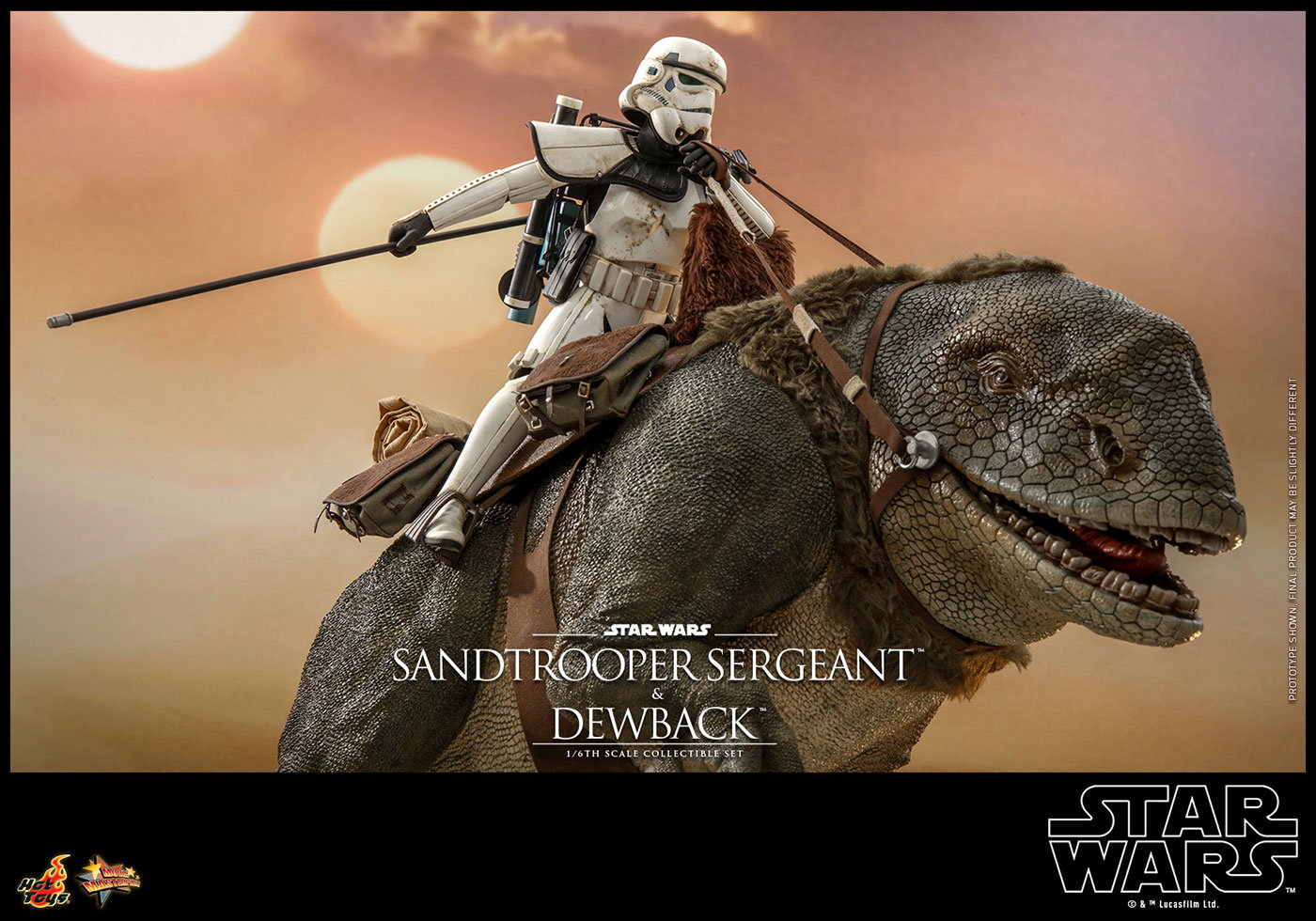 Star Wars / Episode IV A New Hope - Sandtrooper Sergeant & Dewback Set image 7