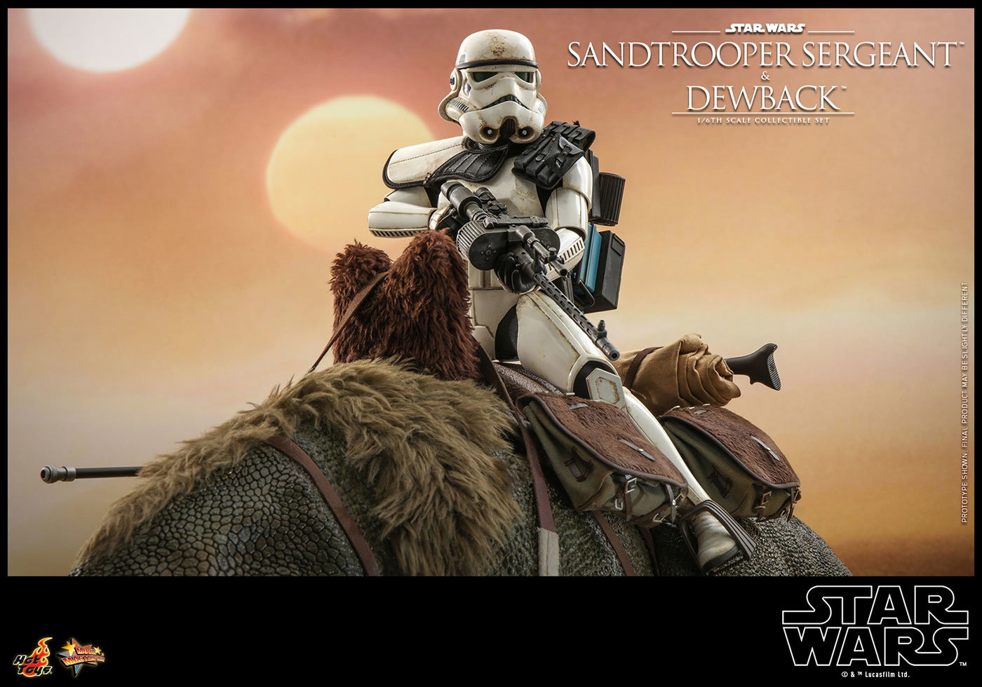 Star Wars / Episode IV A New Hope - Sandtrooper Sergeant & Dewback Set image 8