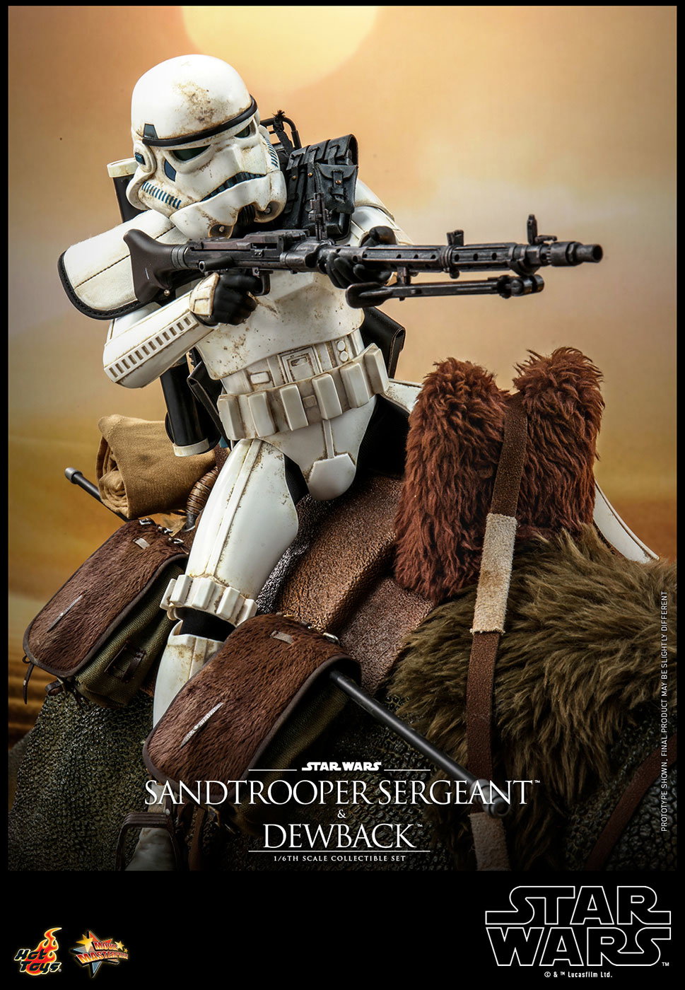 Star Wars / Episode IV A New Hope - Sandtrooper Sergeant & Dewback Set image 9