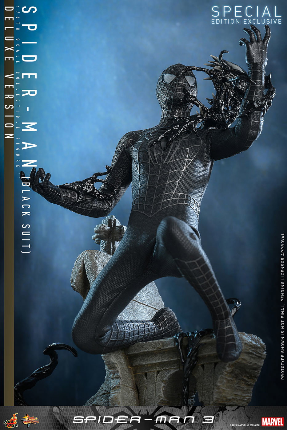 Spider-Man 3 - Spider-Man (Black Suit / Deluxe Version) [With Bonus Accessory] image 5