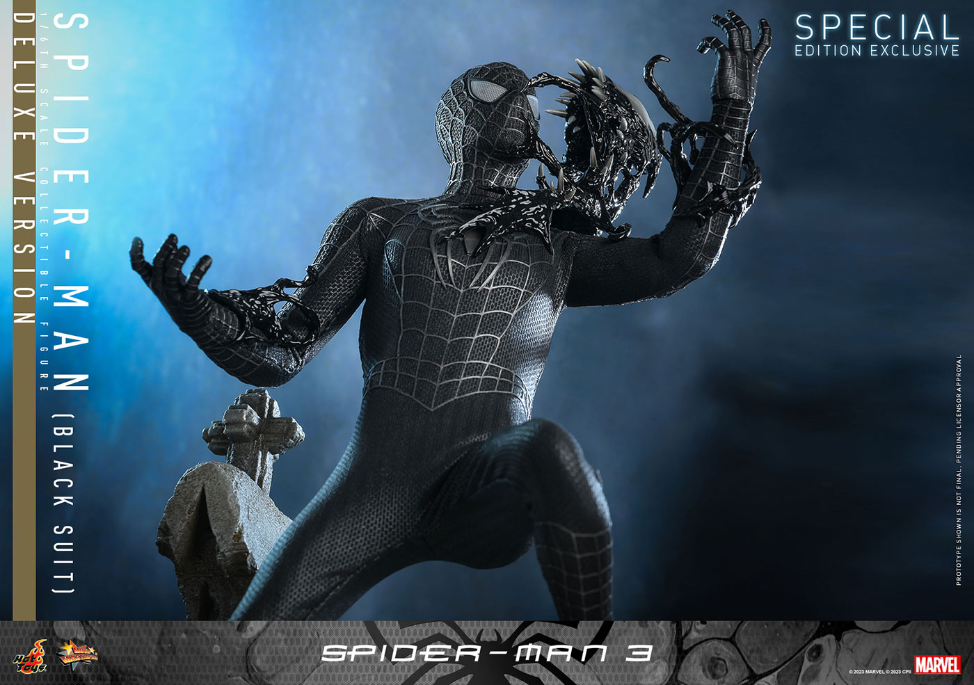 Spider-Man 3 - Spider-Man (Black Suit / Deluxe Version) [With Bonus Accessory] image 6