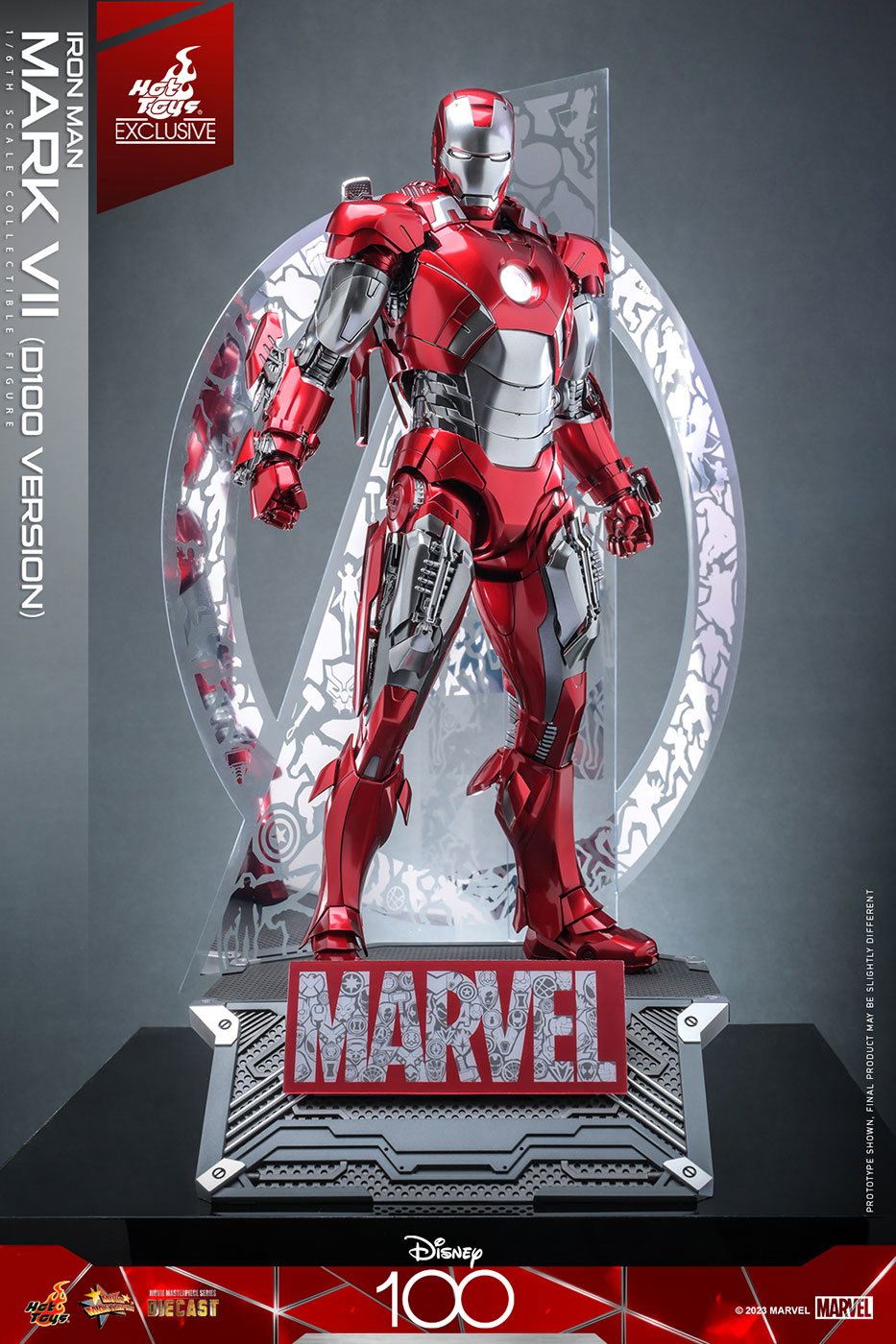 Disney 100 - Iron Man Mark 7 (Platinum Color) image 3