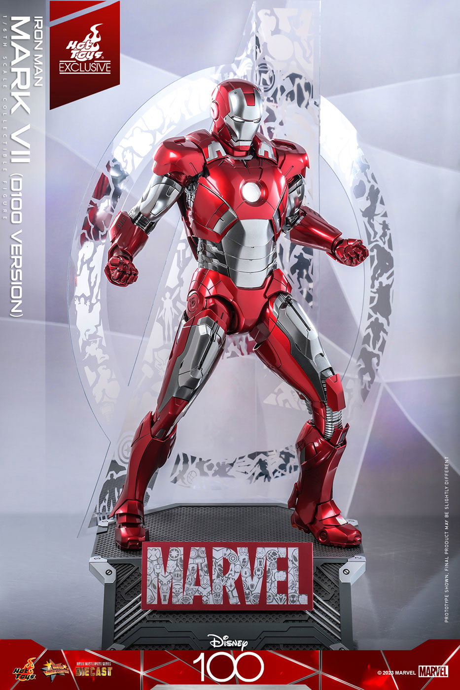 Disney 100 - Iron Man Mark 7 (Platinum Color) image 4