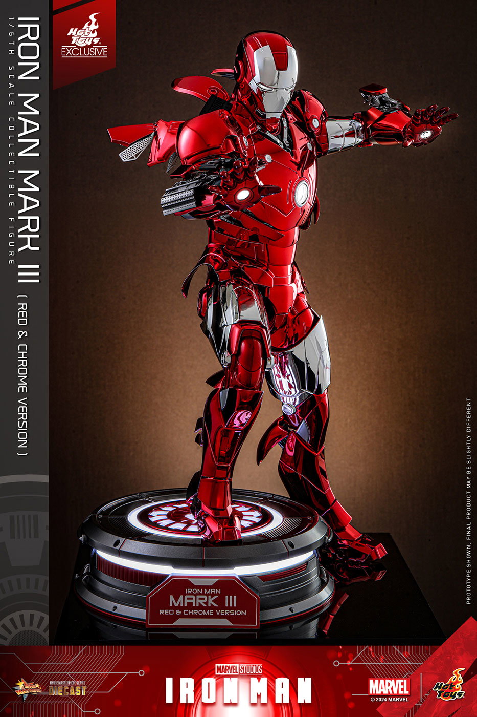 Iron Man - Iron Man Mark 3 (Red & Silver Chrome) image 3