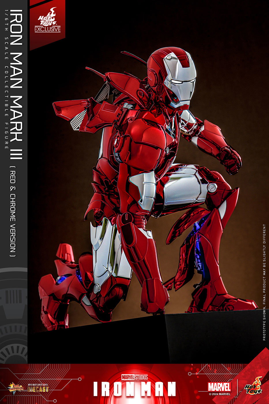 Iron Man - Iron Man Mark 3 (Red & Silver Chrome) image 6