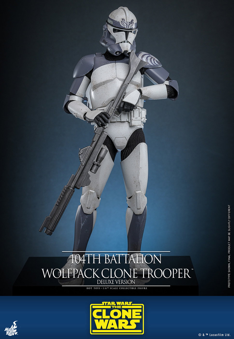 Star Wars: The Clone Wars - 104th Battalion Wolfpack Clone Trooper [With Bonus Accessories] image 5