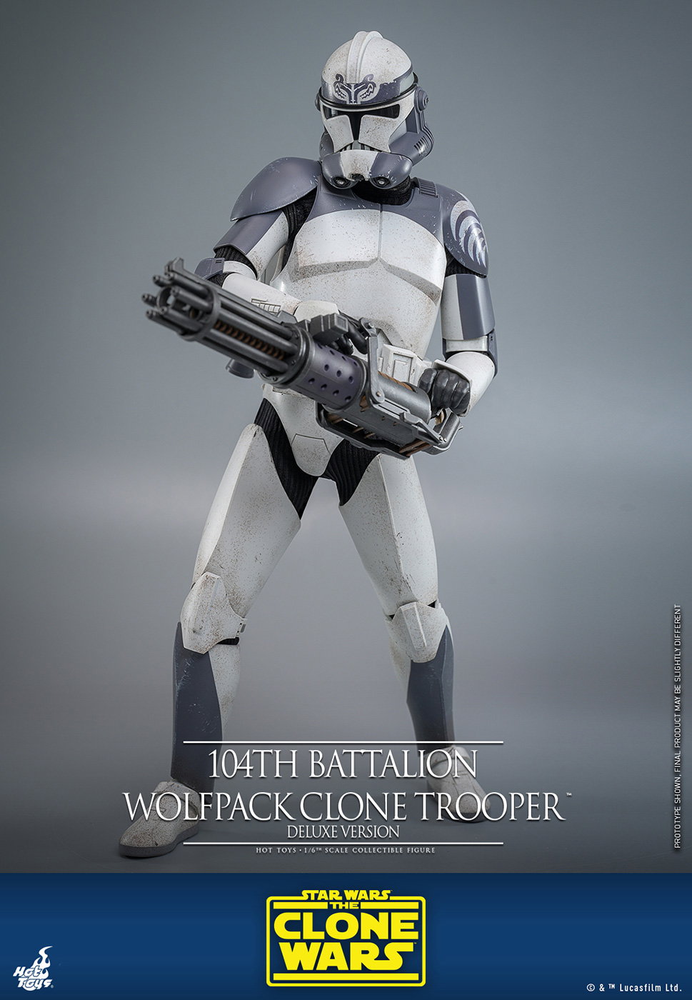 Star Wars: The Clone Wars - 104th Battalion Wolfpack Clone Trooper [With Bonus Accessories] image 8