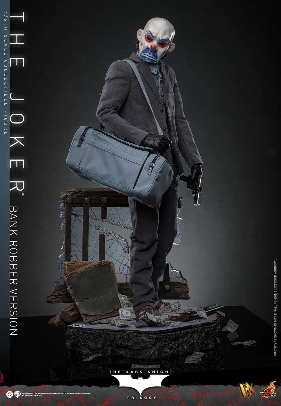 The Dark Knight Trilogy - The Joker (Bank Robber) [With Bonus Accessory] image 7