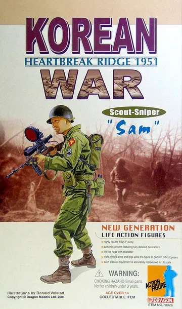"Sam Page", Scout Sniper, Heartbreak Ridge, Korea 1951