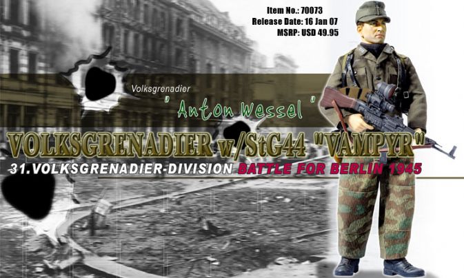 "Anton Wessel", Volksgrenadier w/StG44 "Vampyr", 31.Volksgrenadier-Division, Battle for Berlin 1945 (Volksgrenadier) image 1