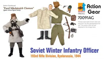 1/6 Dragon Original Action Gear for Junior Lieutenant "Pavel Nikolaievich Chernov", Soviet Winter Infantry Officer, 193rd Rifle Division, Byelorussia, 1944 [70091AG]