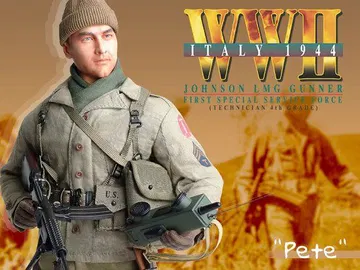 "Pete Dixon", Johnson LMG Gunner, First Special Service Force (Technician 4th Grade), Italy 1944