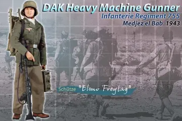 "Elmo Freytag", DAK Heavy Machine Gunner, Infanterie-Regiment 755, Medjez el Bab 1943 (Schutze)