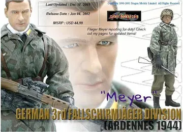 "Meyer", 3rd Fallschirmjager Division, Ardennes 1944 (Feldwebel)