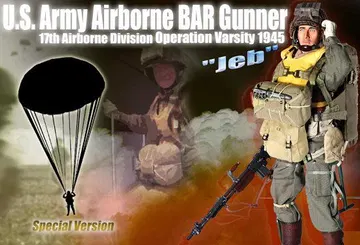 "Jeb Stanton", U.S. Army Airborne BAR Gunner, 17th Airborne Division, Operation Varsity, 1945 (Private)