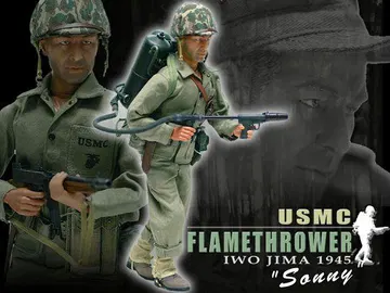 "Sonny Burns", USMC Flamethrower, Iwo Jima 1945 (Private)