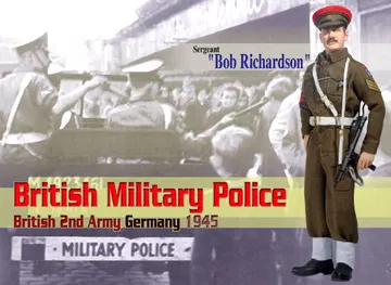 "Bob Richardson", British Military Police, British 2nd Army, Germany 1945 (Sergeant)