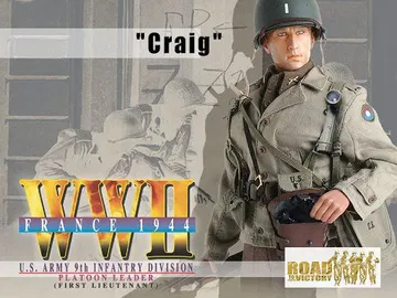 "Lt. Craig", U.S. Army 9th Infantry Division Platoon Leader, France 1944 (1st Lieutenant)