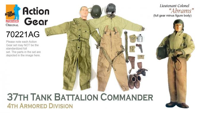 1/6 Dragon Original Action Gear for Lieutenant Colonel "Abrams" 37th Tank Battalion Commander 4th Armored Division image 1