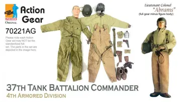 1/6 Dragon Original Action Gear for Lieutenant Colonel "Abrams" 37th Tank Battalion Commander 4th Armored Division