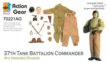 1/6 Dragon Original Action Gear for Lieutenant Colonel "Abrams" 37th Tank Battalion Commander 4th Armored Division [70221AG]