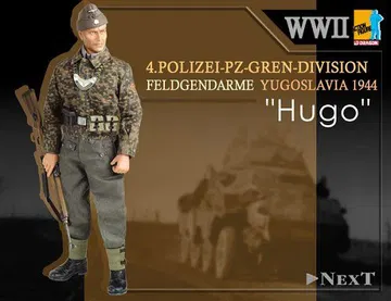 "Hugo", Feldgendarme, 4.Polizei-Pz-Gren-Division, Yugoslavia 1944 (Schutze)
