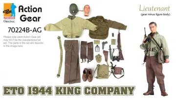 1/6 Dragon Original Action Gear for Lieutenant, ETO 1944 KING COMPANY [70224B-AG]