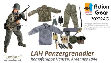 1/6 Dragon Original Action Gear for "Lothar", LAH Panzergrenadier Kampfgruppe Hansen , Ardennes 1944 [70229AG]