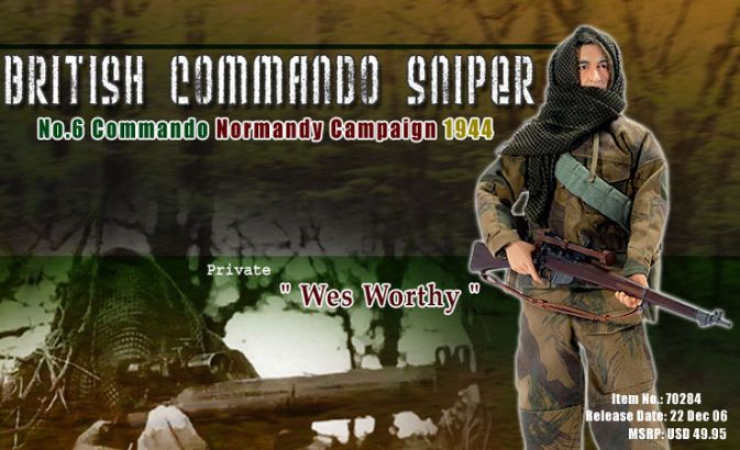"Wes Worthy", British Commando Sniper, No.6 Commando, Normandy Campaign 1944 (Private) image 1