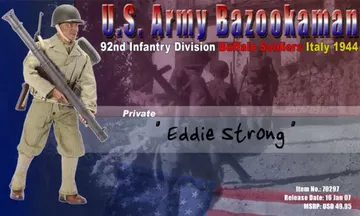 "Eddie Strong", U.S. Army Bazookaman, 92nd Infantry Division "Buffalo Soldiers", Italy 1944 (Private)