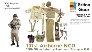 1/6 Dragon Original Action Gear for Staff Sergeant "Tab", 101st Airborne NCO, 327th Glider Infantry Regiment, Bastogne 1944 [70314AG]